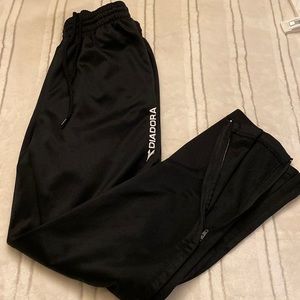 Boys Large Diadora Soccer Training Pants  in Black